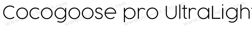 Cocogoose pro UltraLight字体转换
